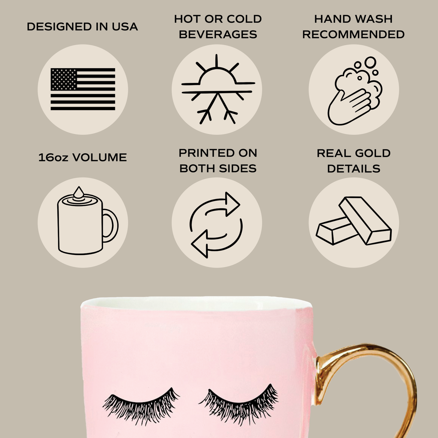 Eyelashes Coffee Mug