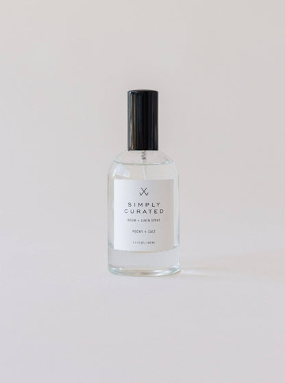 Simply Curated - Peony + Salt Room + Linen Spray