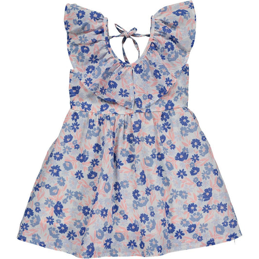 Vignette - Harper Dress in Pink Meadow: 6-9m