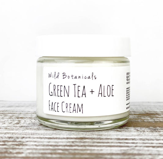 Wild Botanicals - 2oz Green Tea and Aloe Face Cream