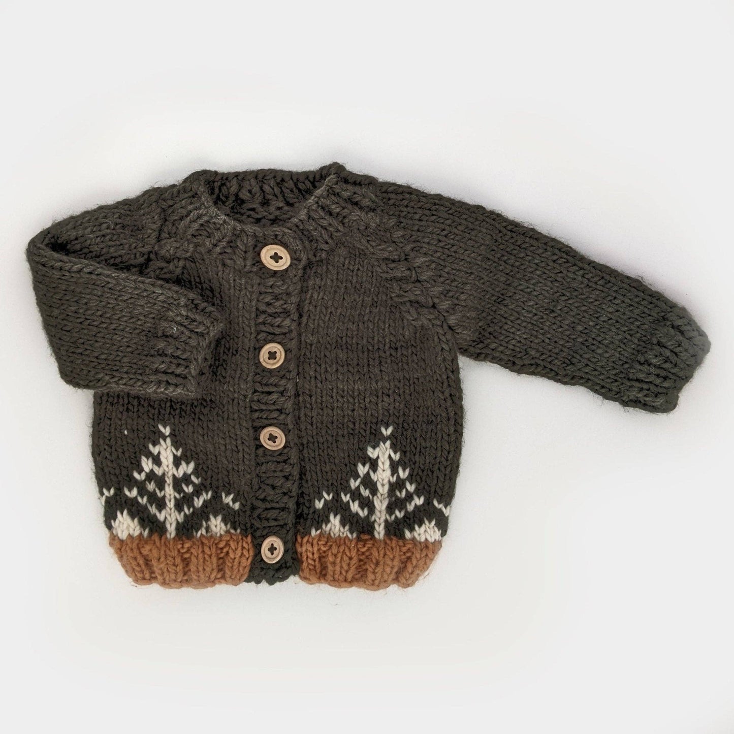 Huggalugs - Forest Loden Cardigan Sweater Baby & Toddler: 6-12 months