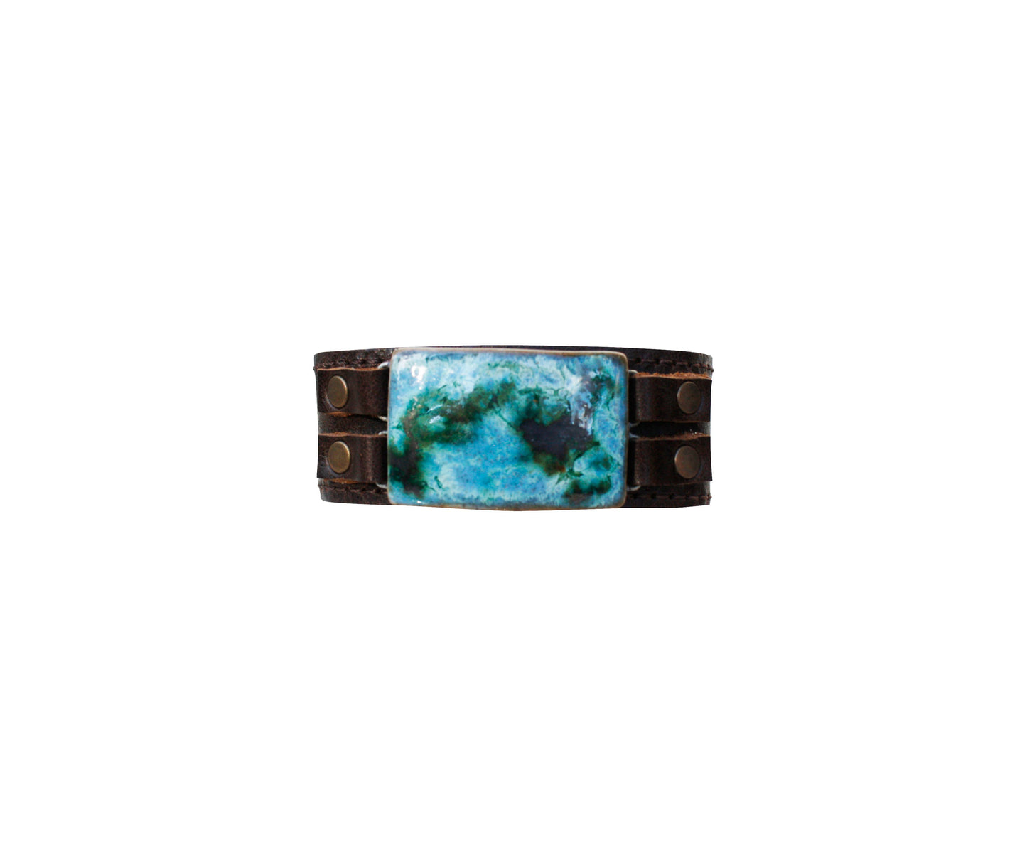 Dandy Jewelry - Lil Buck Bracelet - Brown Leather: Mystic