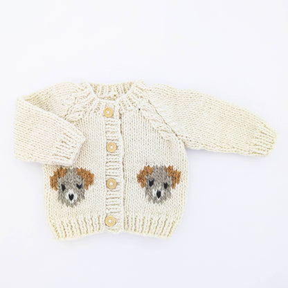 Huggalugs - Puppy Cardigan Sweater Baby & Toddler: 6-12 months