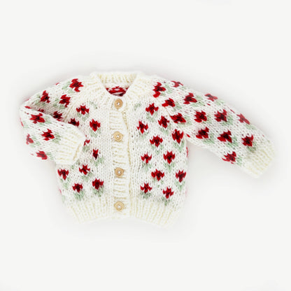 Huggalugs - Bitty Blooms Holiday Cardigan Sweater Baby & Toddler: 6-12 months