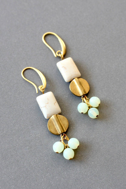 David Aubrey Jewelry - ISLE23 White cluster earrings