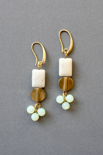 David Aubrey Jewelry - ISLE23 White cluster earrings