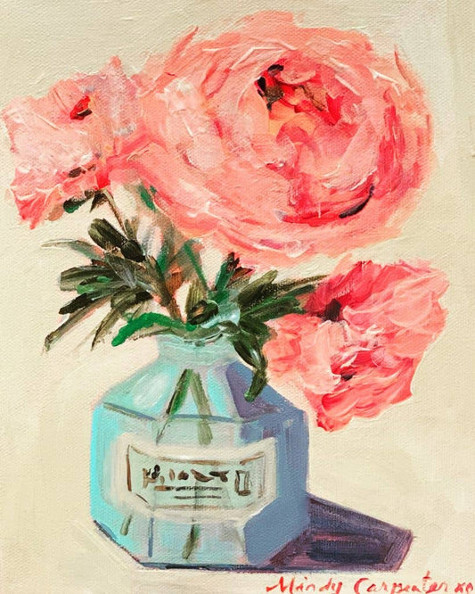Carpe Diem Papers - Peony in Inkwell Greeting Card