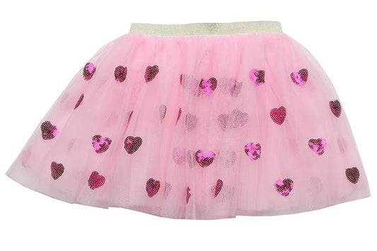 Sparkle Sisters by Couture Clips - Hot Pink/Pink Heart Tutu: 2-6 year