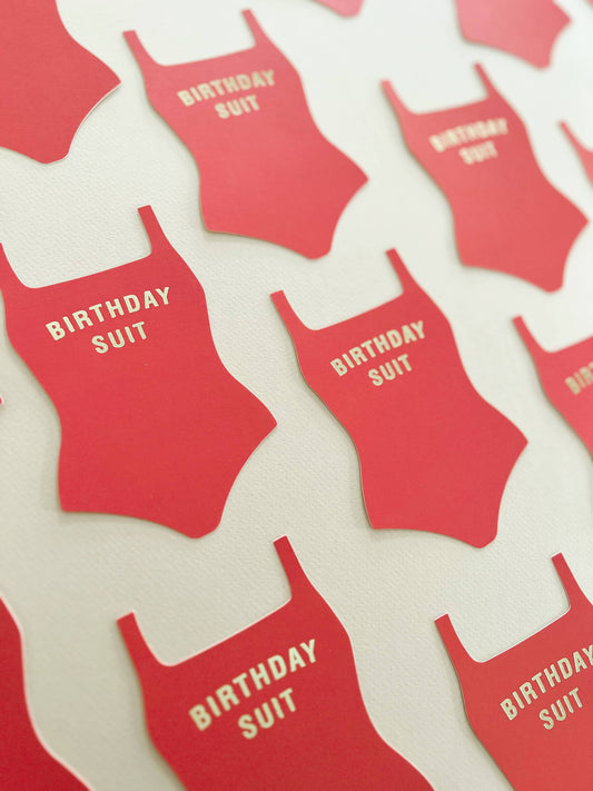 Ginger P. Designs - Birthday Suit Flat Greeting Card