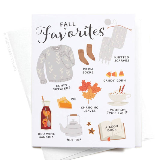 Onderkast Studio - Fall Favorites Greeting Card