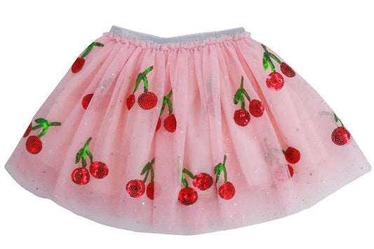 Sparkle Sisters by Couture Clips - Sequin Cherry Tutu: 2-6 year