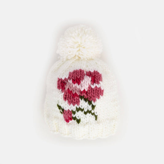 Huggalugs - Rose Beanie Hat Baby & Kids: Small (0-6 months)