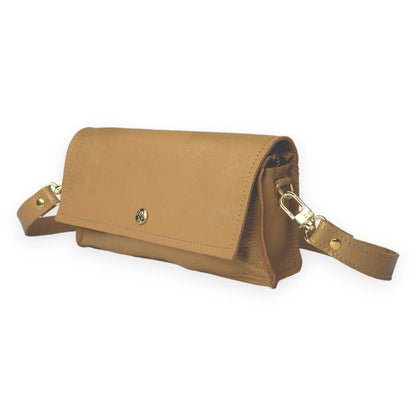 Beaudin Wholesale - Madison Shoulder Bag In Bronze Leather: Stone