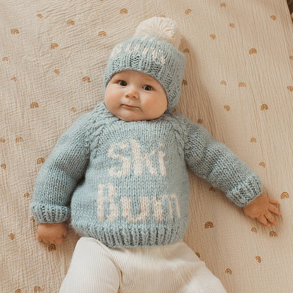 Huggalugs - Ski Bum Surf Crew Neck Sweater Baby & Toddler: 12-18 months