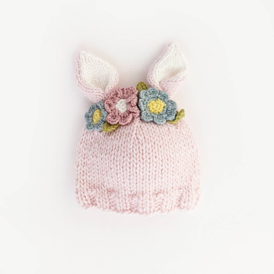 Huggalugs - Flower Bunny Beanie Blush/Multi Baby & Kids: Small (0-6 months)