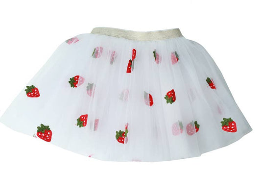 Sparkle Sisters by Couture Clips - Strawberry tutu: White / 2-6 year