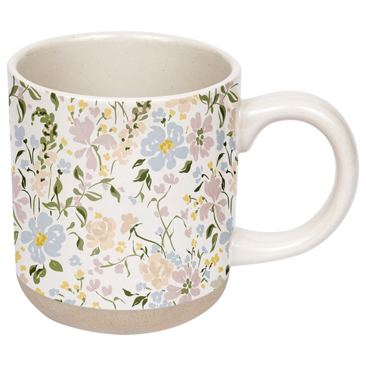 Sweet Water Decor - Floral Stoneware Coffee Mug