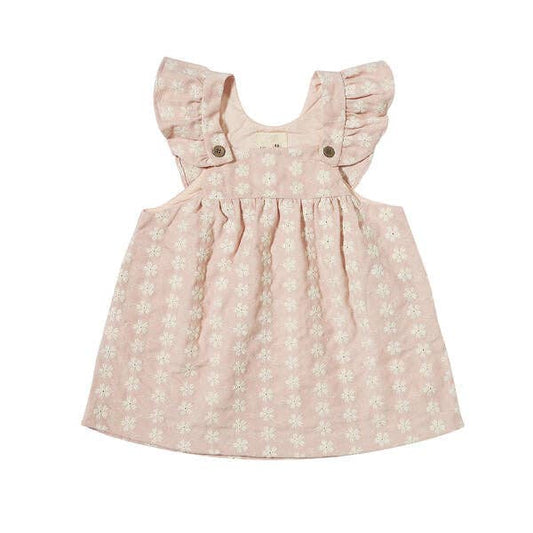 Vignette - Opal Dress in Pink Embroidery: 2y