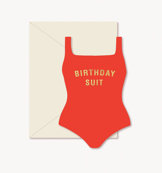 Ginger P. Designs - Birthday Suit Flat Greeting Card