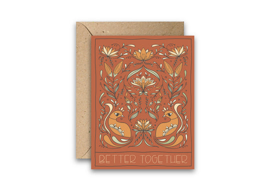 Amicreative - Better Together - Love and Anniversary Greeting Card: Single