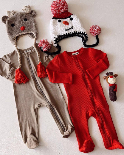 Huggalugs - Rudolph Reindeer Beanie Hat Baby & Kids: M (6-24 Months)