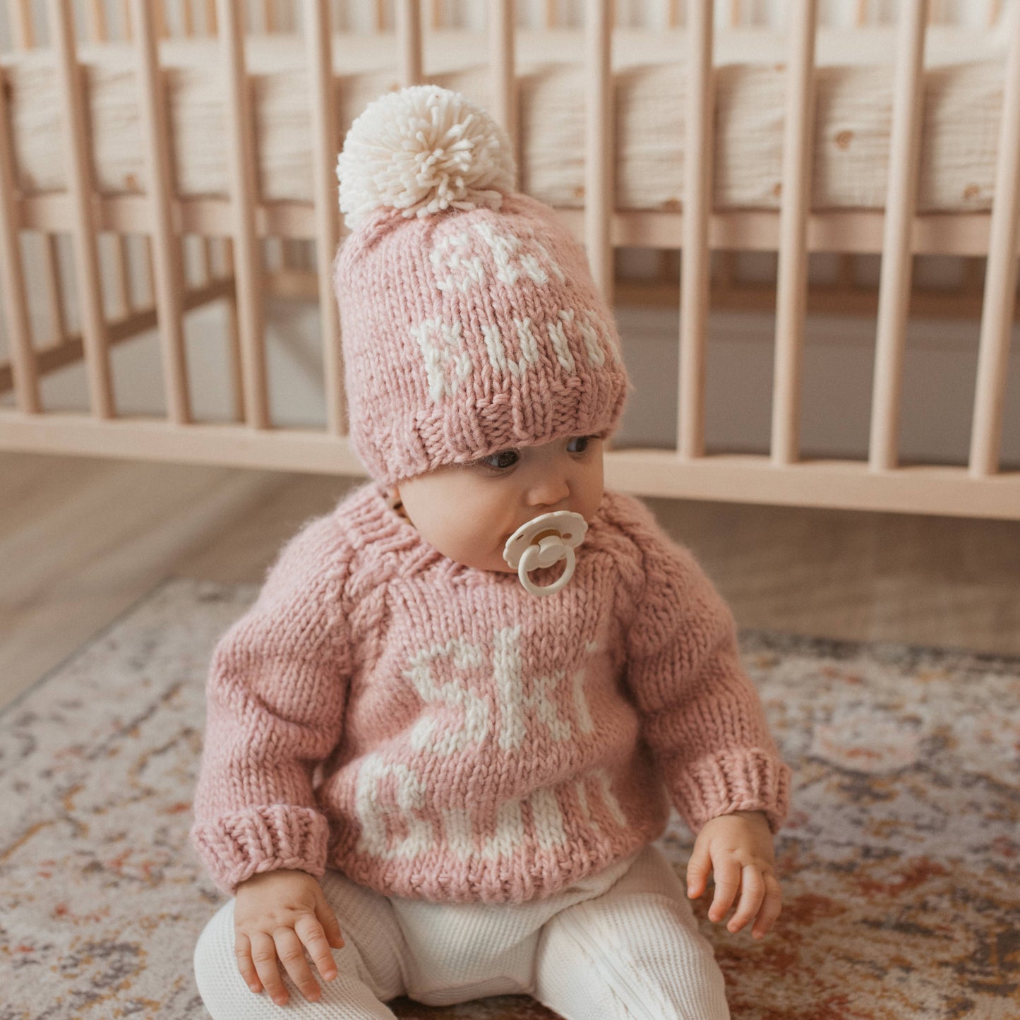 Huggalugs - Ski Bum Rosy Beanie Hat Baby & Kids: M (6-24 months)