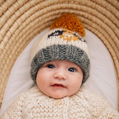 Huggalugs - Bumblebee Knit Beanie Hat Baby to Adult SALE: M (6-24 months)