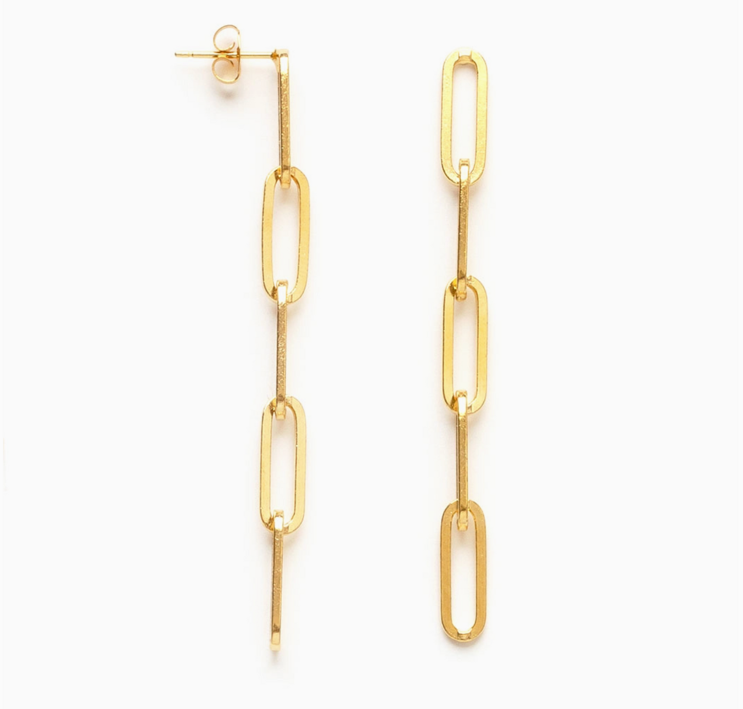 Paperclip Chain Earrings