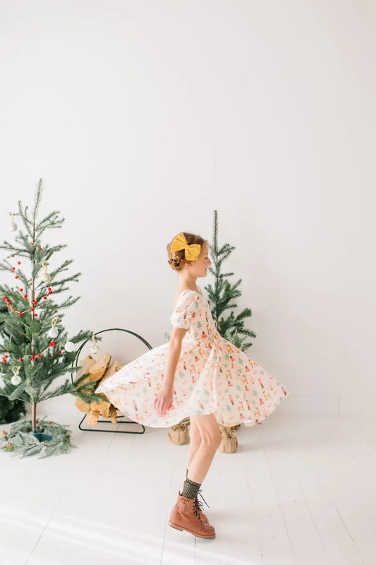 Ollie Jay - Puff Dress in Nutcracker | Girls Christmas Dress: 2T