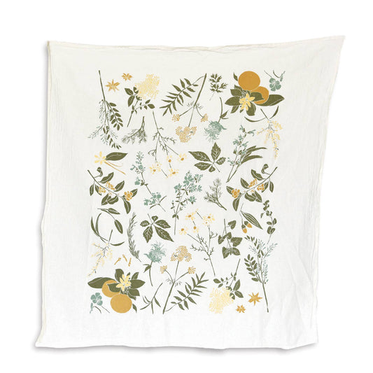 June & December - Herbal Tea Garden Towel: 25 x 26