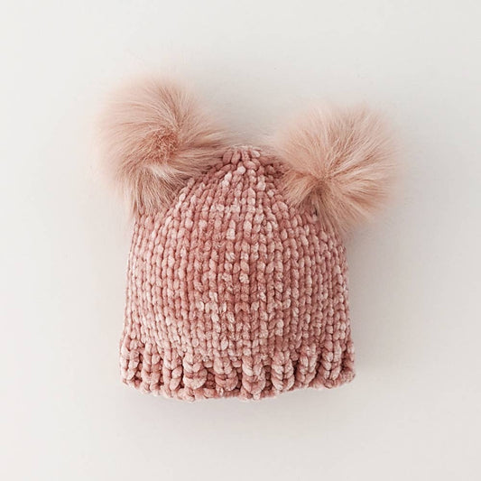 Huggalugs - Rosy Chenille Beanie Hat Baby & Kids: M (6-24 Months)