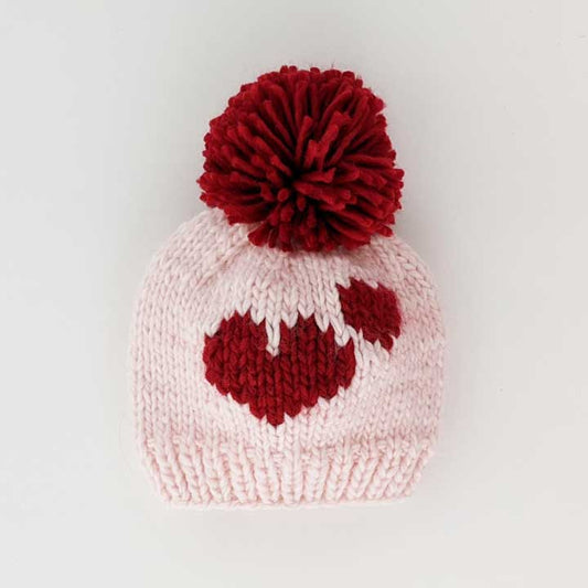 Huggalugs - Sweetheart Knit Beanie Hat SALE: M (6-24 months)