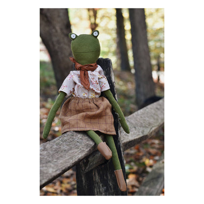 Woolgrass Farm - Fern the Frog Doll- Chestnut Gathering