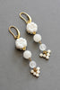David Aubrey Jewelry - ISLE41 Vintage milk glass cluster earrings
