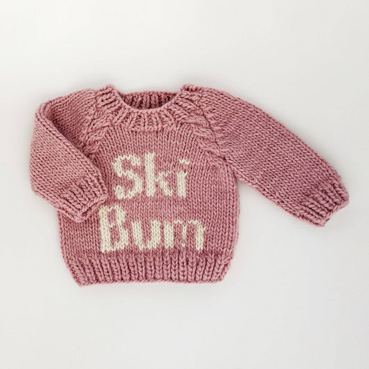 Huggalugs - Ski Bum Rosy Crew Neck Sweater Baby & Toddler: 18-24 months