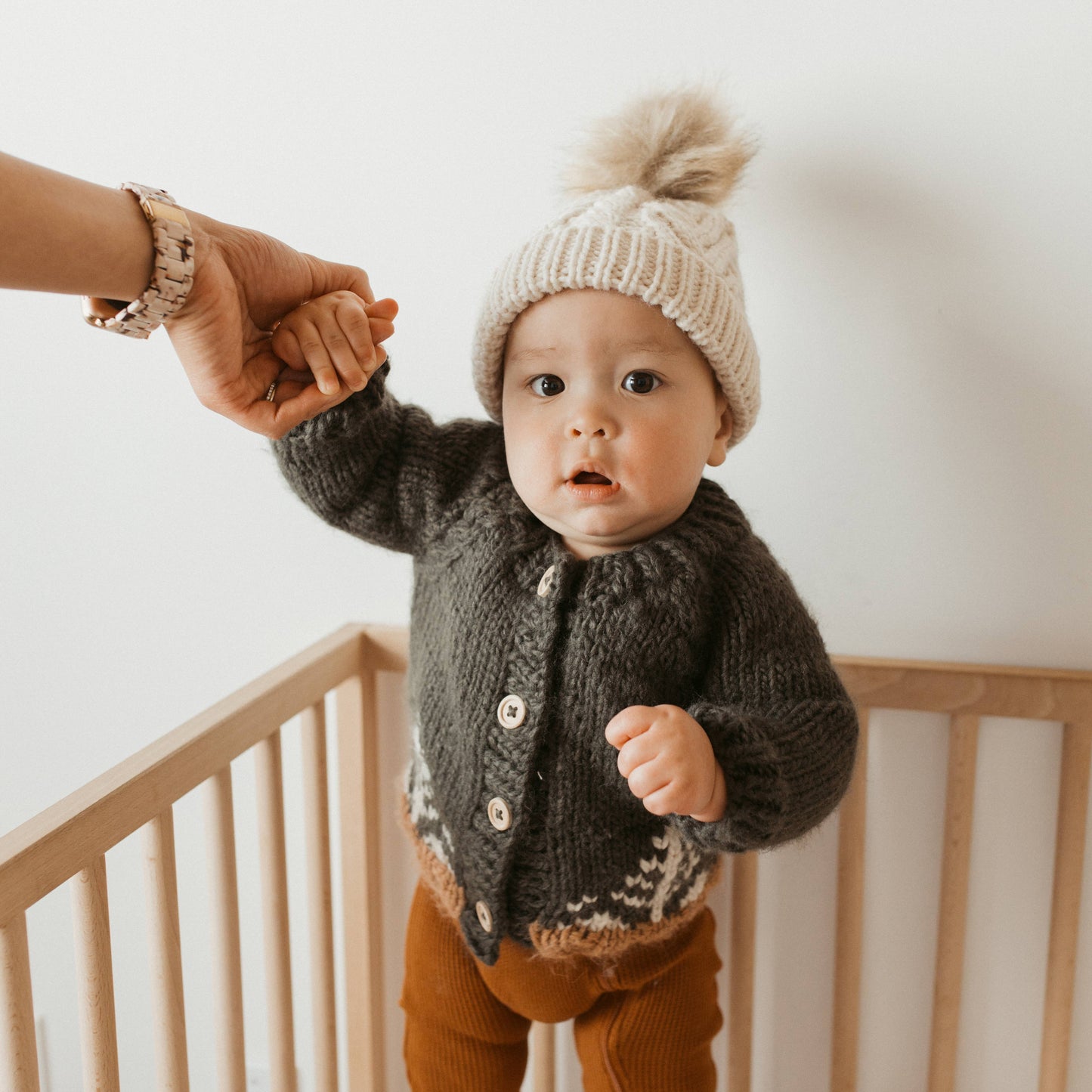 Huggalugs - Forest Loden Cardigan Sweater Baby & Toddler: 6-12 months