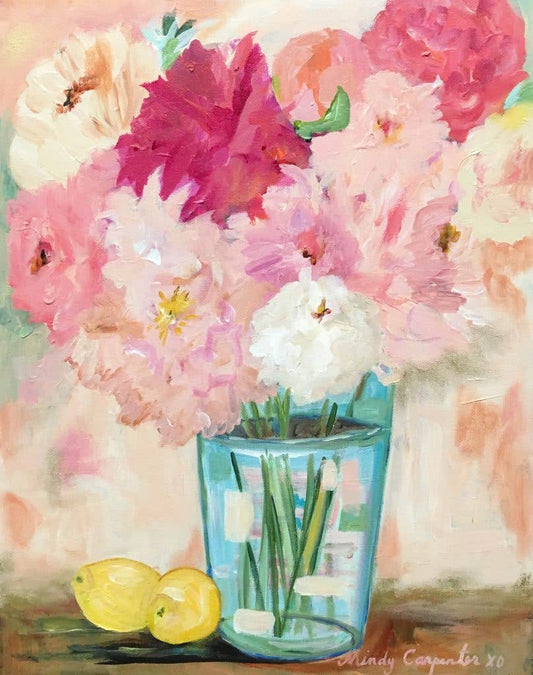 Carpe Diem Papers - Peonies Greeting Card