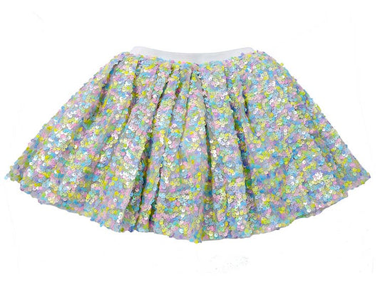 Sparkle Sisters by Couture Clips - Green Pretty Pastel Sequin Tutu: 2-6 year