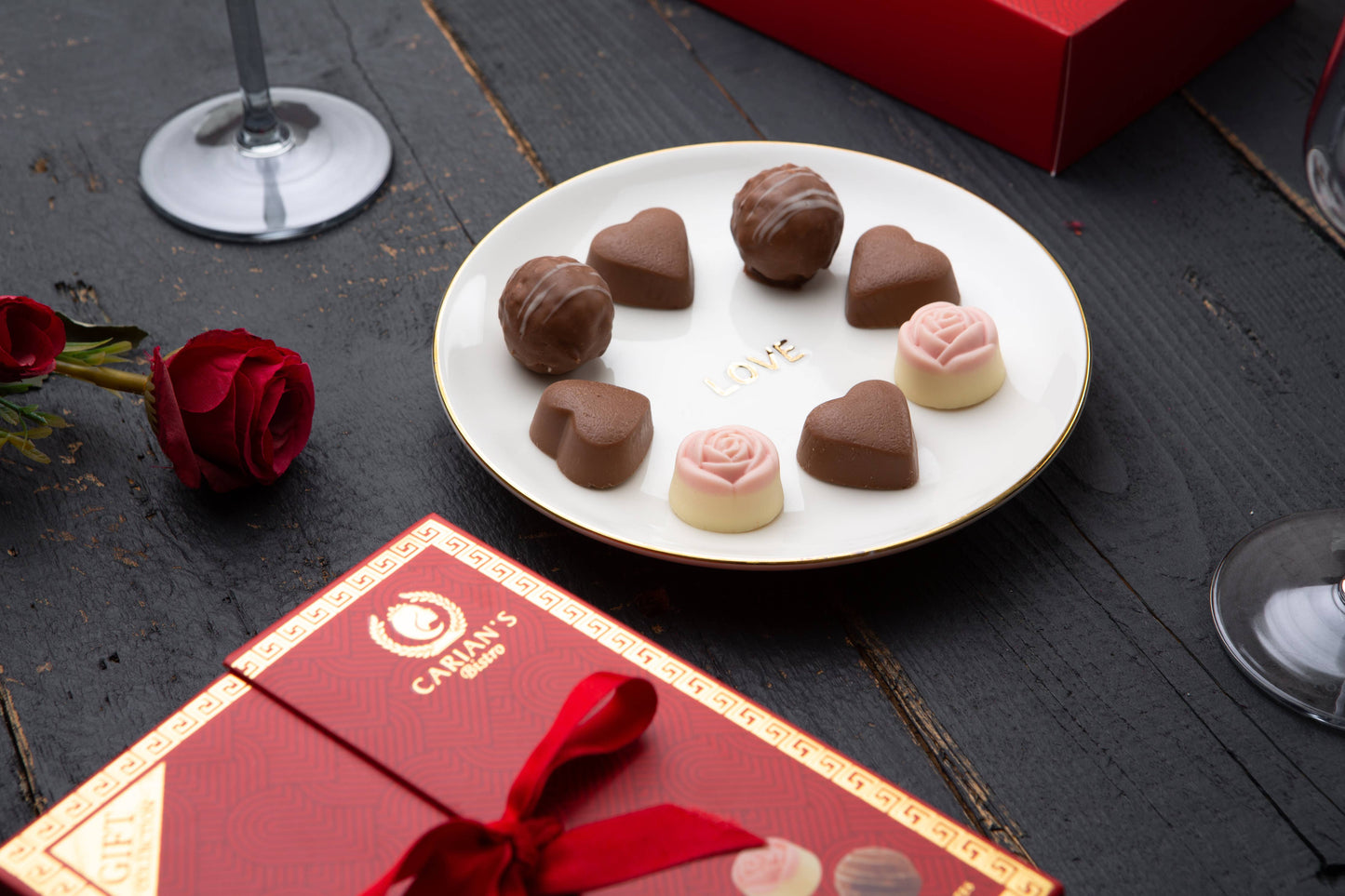 Carian's Bistro Chocolates - Carian's Valentine's Day Premium Love Chocolate Gift Box