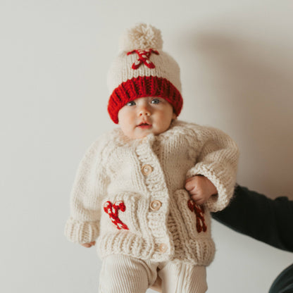 Huggalugs - Candy Cane Beanie Hat Baby & Kids: Medium (6-24 months)