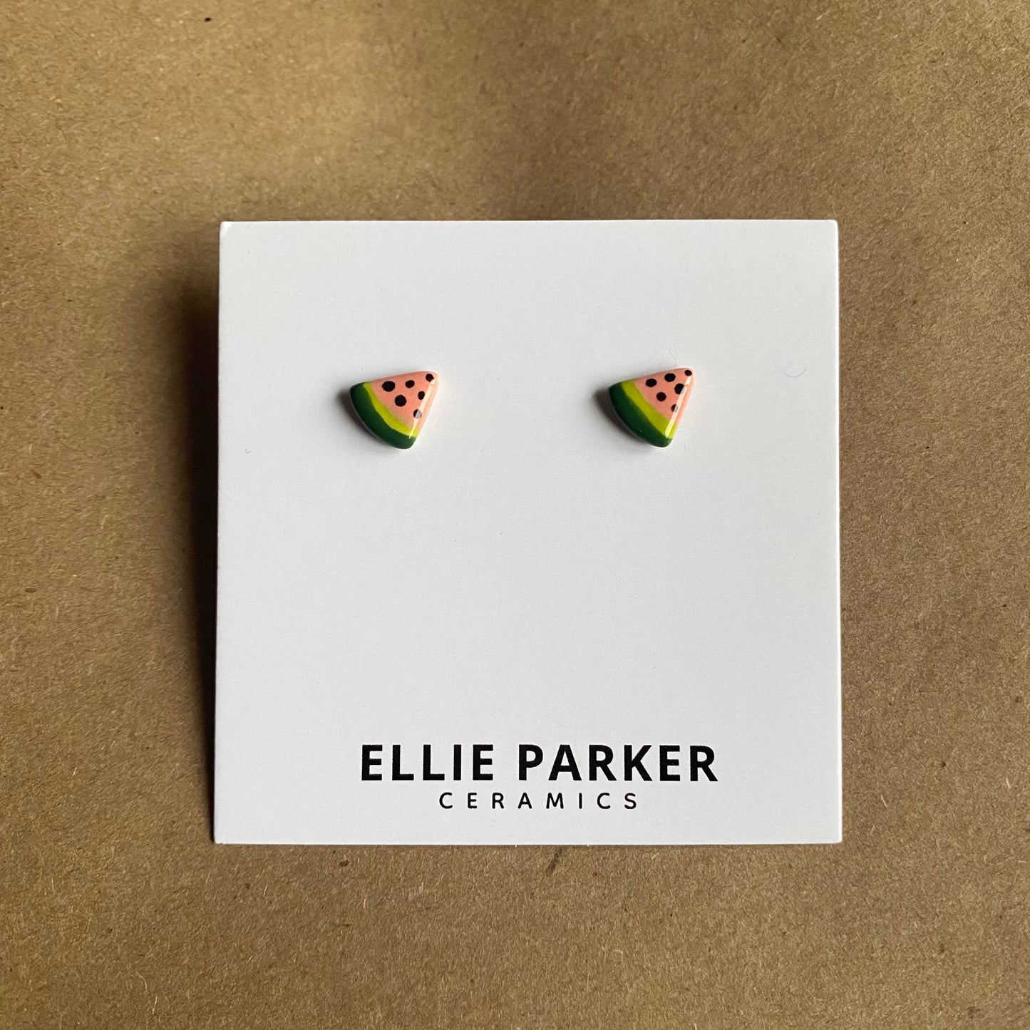 Ellie Parker Ceramics - Watermelon Earring Ceramic Stud