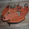 Home Sweet Home Leather Keychain Motel Style