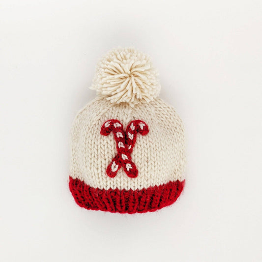 Huggalugs - Candy Cane Beanie Hat Baby & Kids: Medium (6-24 months)