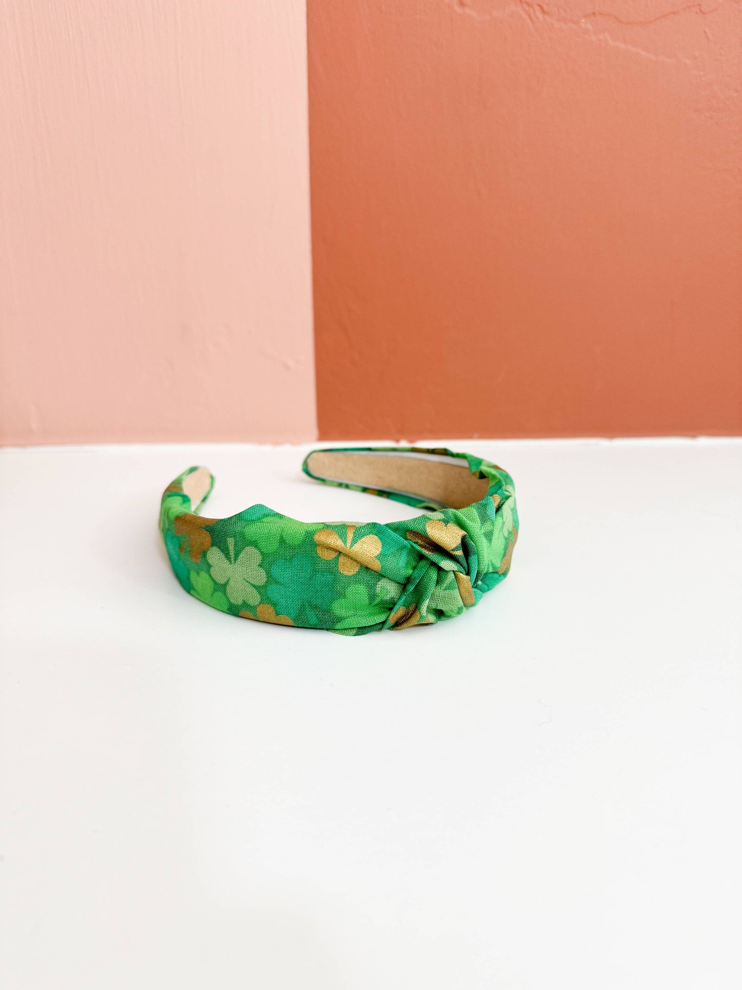 Little Sunshines Bow & Co - St Patricks Day Topknot Headbands : Metallic Clover