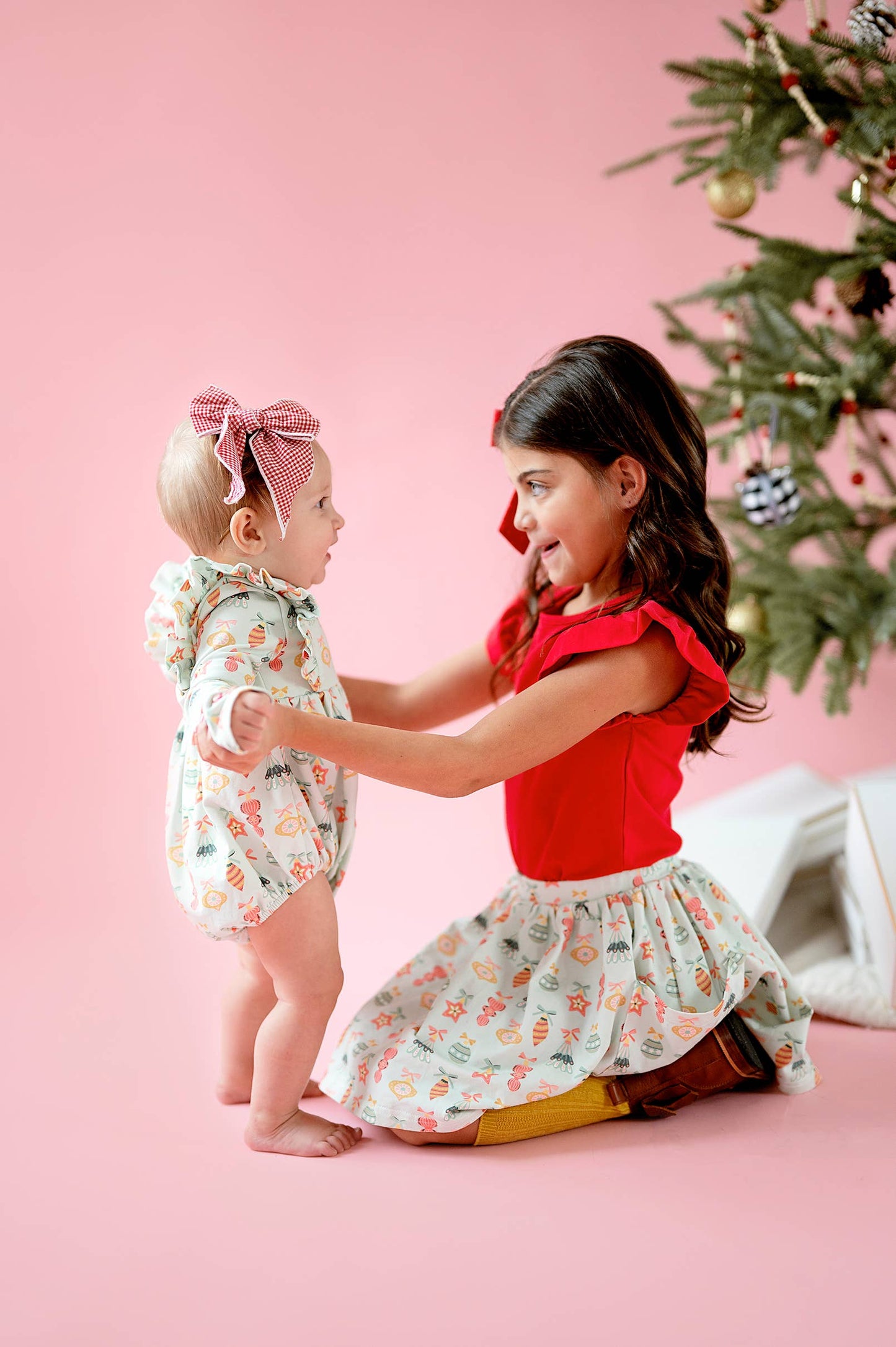 Ollie Jay - Leah Romper in Ornament | Baby Bubble: 2T