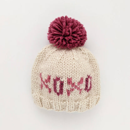 Huggalugs - XOXO Hand Knit Beanie Hat Baby & Kids: XS (newborn)