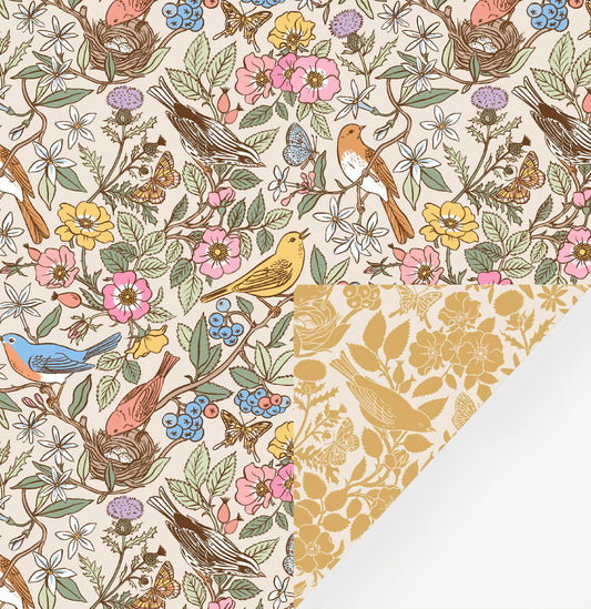 Botanica Paper Co. - SONGBIRDS | Double Sided Wrapping Paper