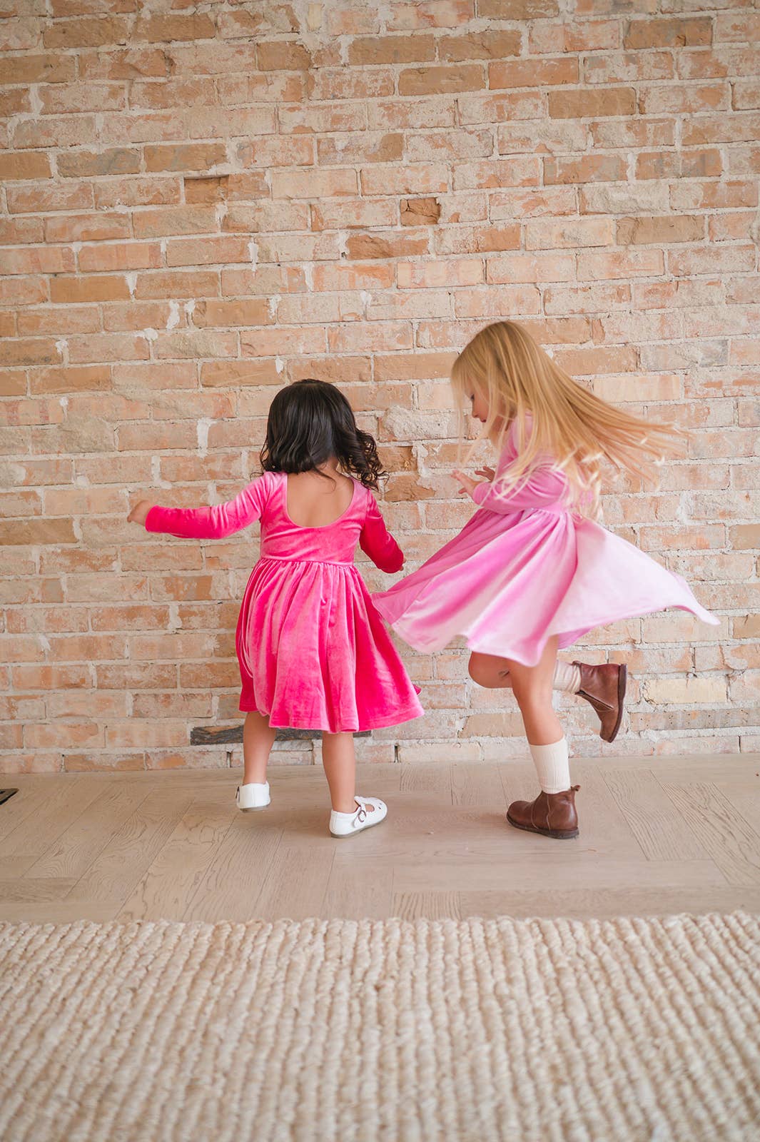 Ollie Jay - Gwendolyn Dress in Hot Pink Velvet: 18/24m