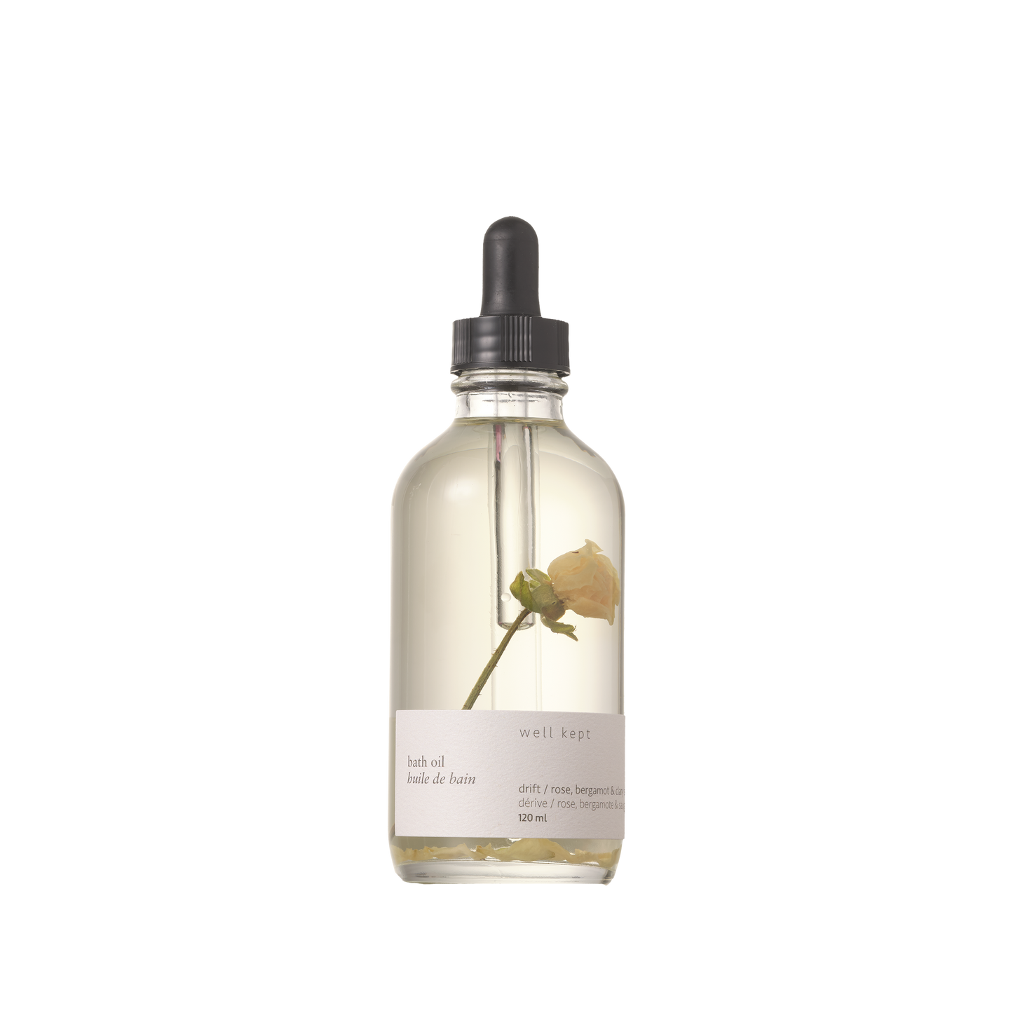 Well Kept - Bath Oil - Bloom (Drift) - 120ml (all-natural, hand-poured)