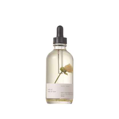 Well Kept - Bath Oil - Bloom (Drift) - 120ml (all-natural, hand-poured)